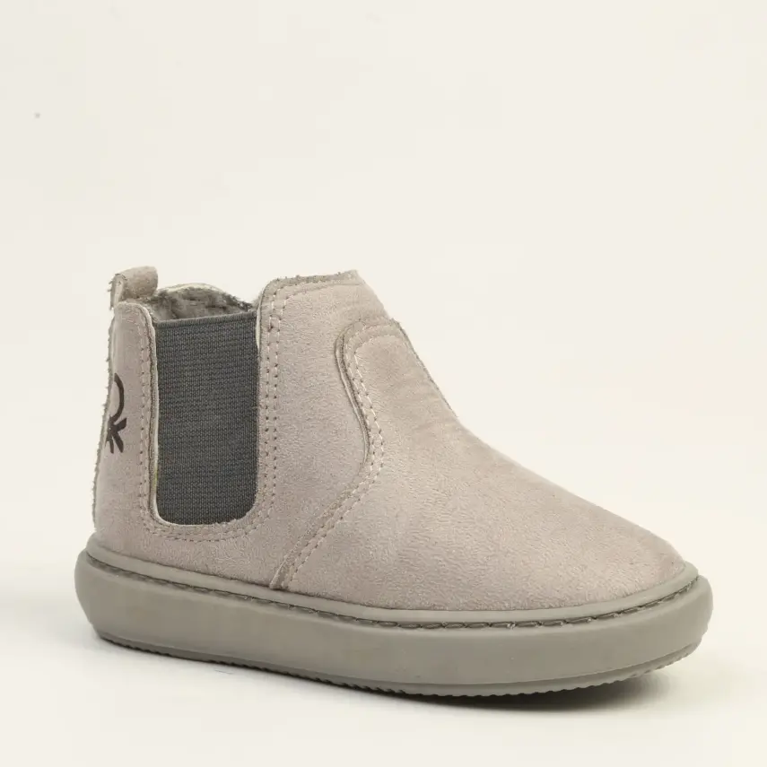 Benetton Bot Gri Süet - 1