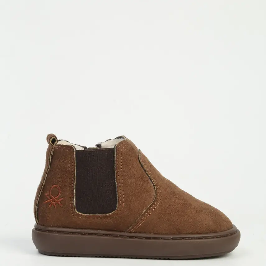 Benetton Bot Kahverengi Klasik Deri - 1