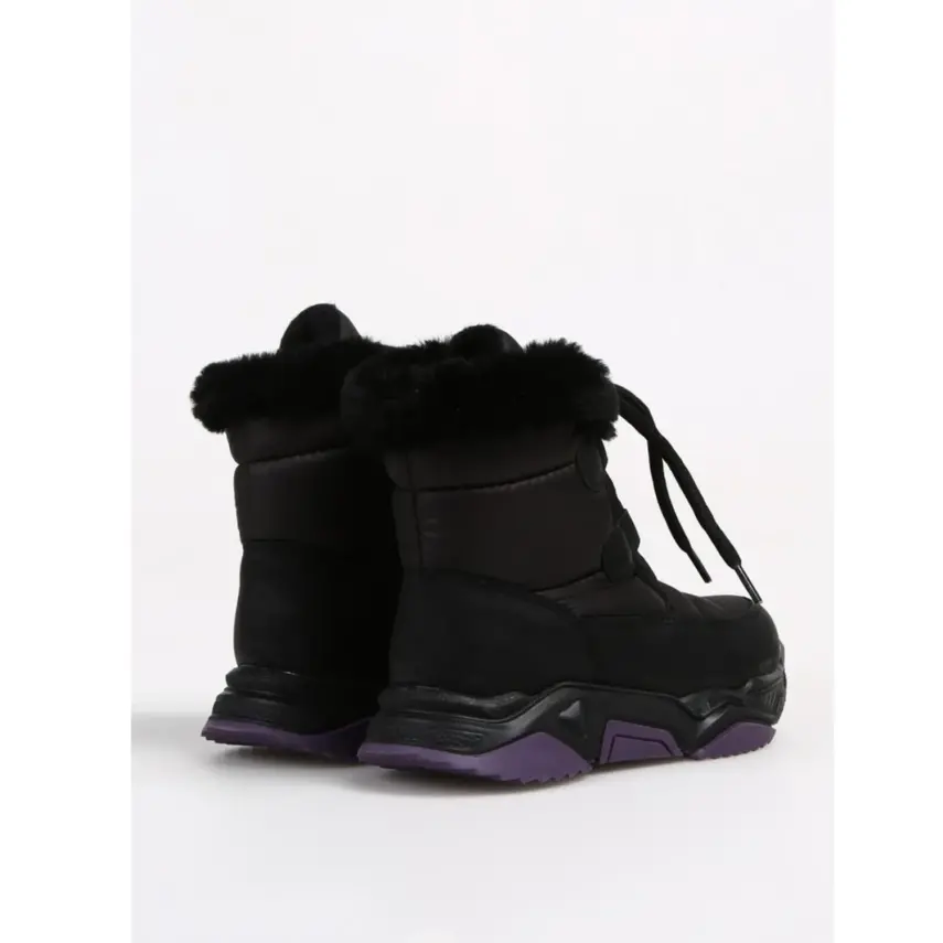 Benetton Bot Siyah - Mor - 3