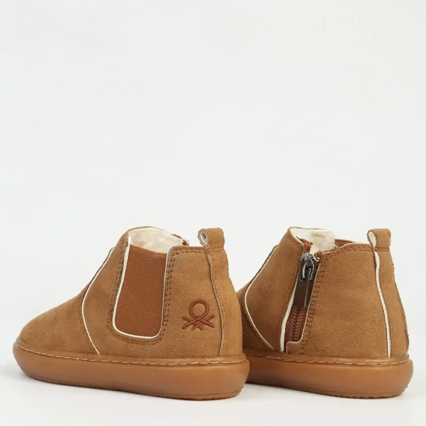 Benetton Bot Taba Yan Fermuarlı - 4