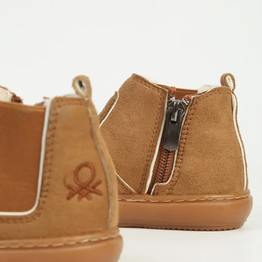 Benetton Bot Taba Yan Fermuarlı - 3