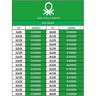 Benetton Çocuk Ayakkabısı Spor Beyaz - 6