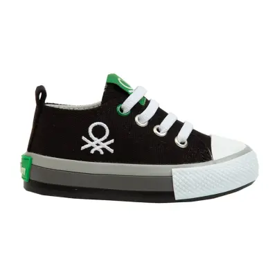 Benetton Çocuk Ayakkabısı Spor Keten Siyah - 2