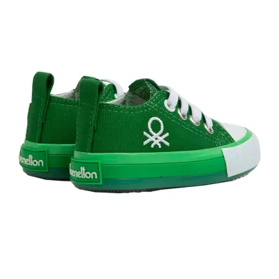 Benetton Çocuk Ayakkabısı Spor Keten Yeşil - 5