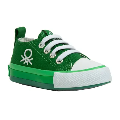 Benetton Çocuk Ayakkabısı Spor Keten Yeşil - 16
