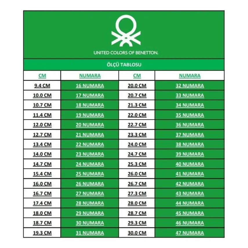 Benetton Çocuk Ayakkabısı Spor Kırmızı - 11