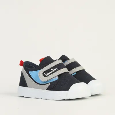 Benetton Erkek Bebek Spor Ayakkabı Lacivert - Gri - 2
