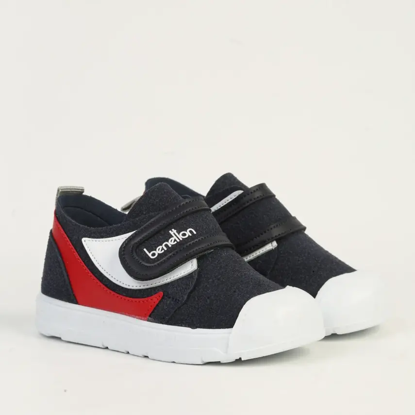 Benetton Erkek Bebek Spor Ayakkabı Lacivert - Kırmızı - 2