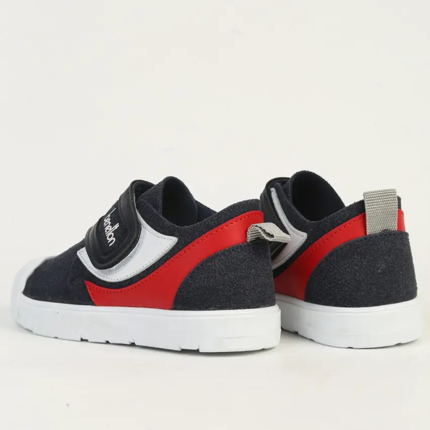 Benetton Erkek Bebek Spor Ayakkabı Lacivert - Kırmızı - 3