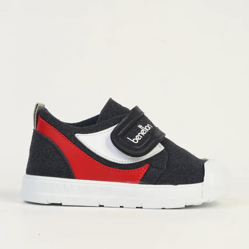Benetton Erkek Bebek Spor Ayakkabı Lacivert - Kırmızı - 1
