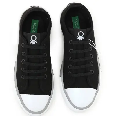 Benetton Kız Ayakkabı Spor Siyah - Beyaz - 2