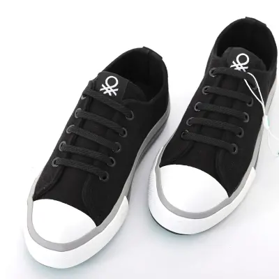 Benetton Kız Ayakkabı Spor Siyah - Beyaz - 6