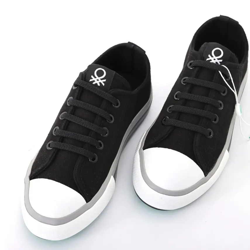 Benetton Kız Ayakkabı Spor Siyah - Beyaz - 6