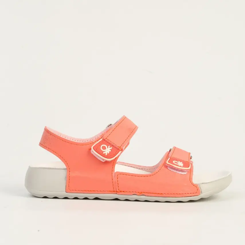 Benetton Kız Çocuk Sandalet Somon - 1