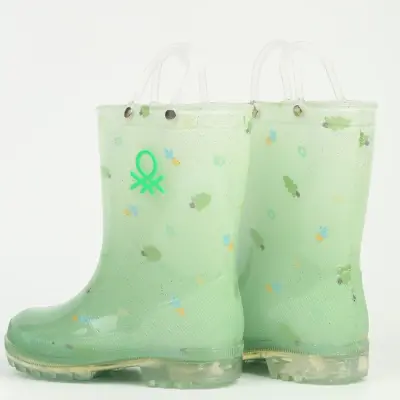 Benetton Su Geçirmez Yağmur Botu Yeşil  - 3