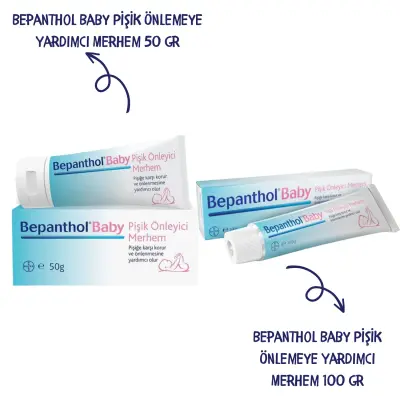 Bepanthol Baby Pişik Önlemeye Yardımcı Merhem 100+50 Gr (1)