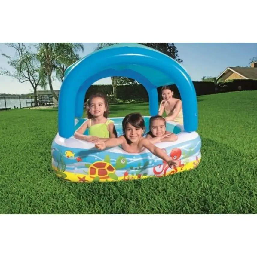 Bestway Gölgelikli Havuz Şişme Zemin 147x147x122 cm - 3
