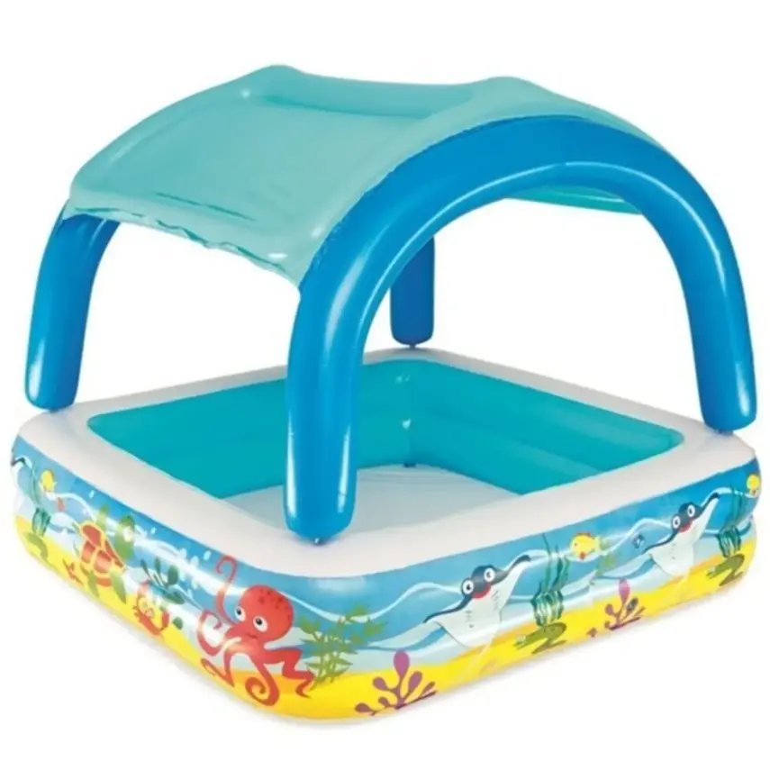 Bestway Gölgelikli Havuz Şişme Zemin 147x147x122 cm - 1