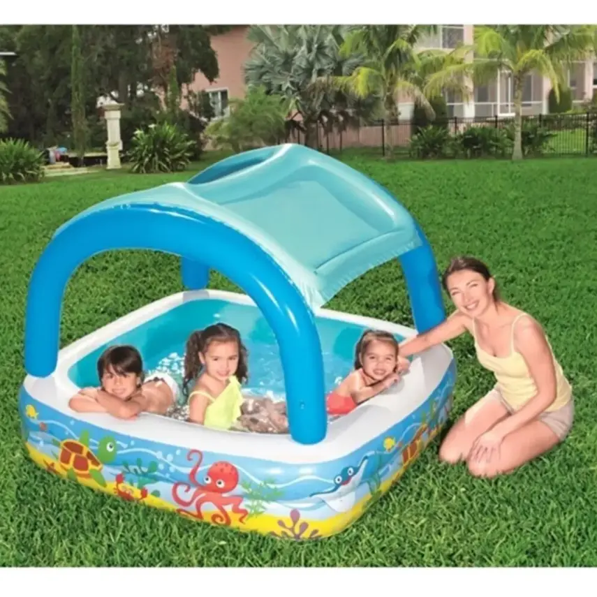 Bestway Gölgelikli Havuz Şişme Zemin 147x147x122 cm - 2