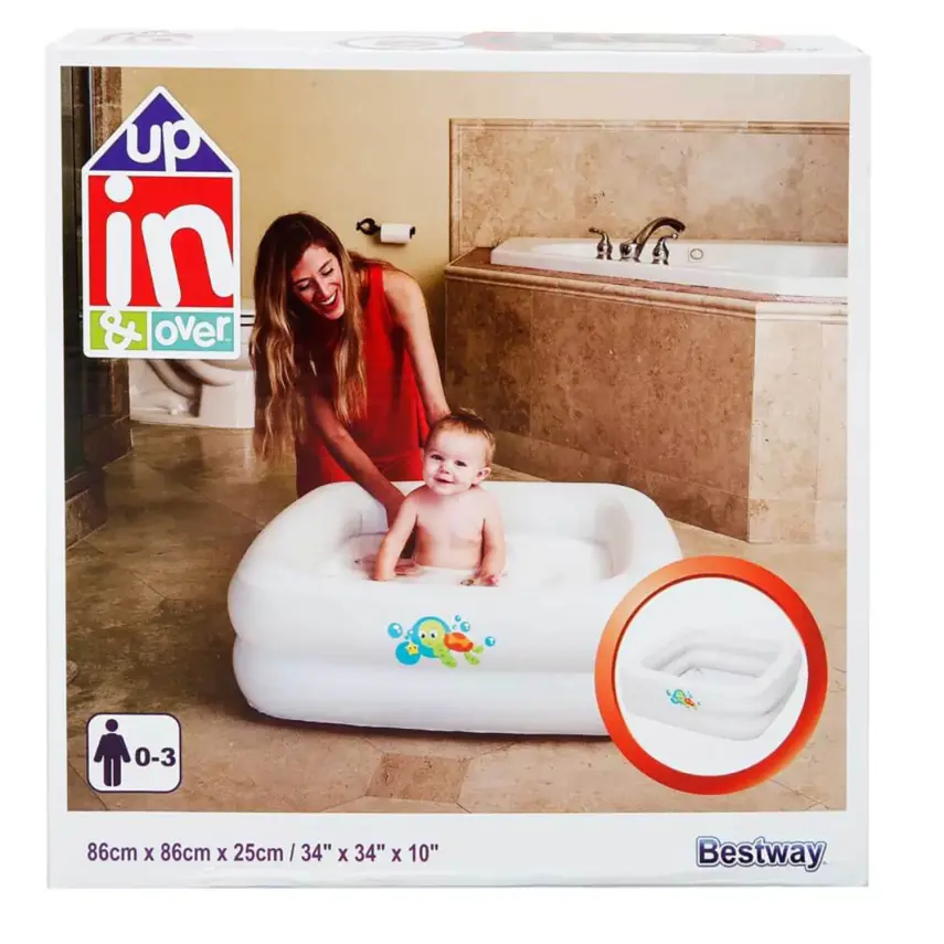 Bestway Havuz Şişme Taban Kare 86x86x25 cm - 2