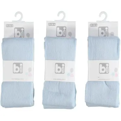 Bibaby Erkek Çorap Külotlu Klasik Düz Mavi - 3