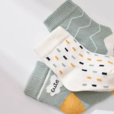 Bibaby Erkek Organik Çorap Soket 3lü Cute Nil - 2