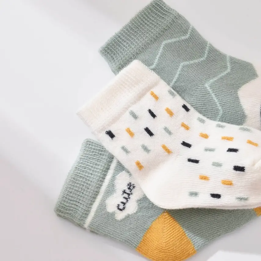 Bibaby Erkek Organik Çorap Soket 3lü Cute Nil - 2