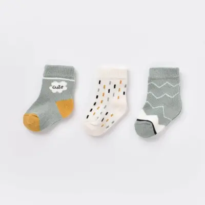 Bibaby Erkek Organik Çorap Soket 3lü Cute Nil - 3