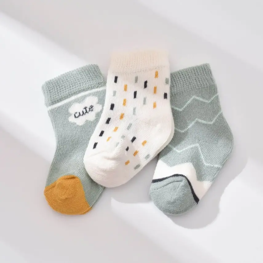 Bibaby Erkek Organik Çorap Soket 3lü Cute Nil - 4