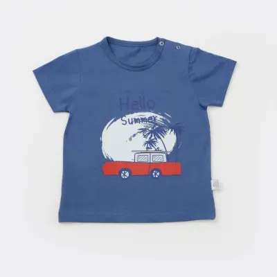Bibaby Erkek T-Shirt Bimini Hello Summer İndigo