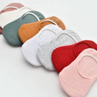 Bibaby Kız Organik Babet Çorap 2li Basic Pembe - Ekru - 3