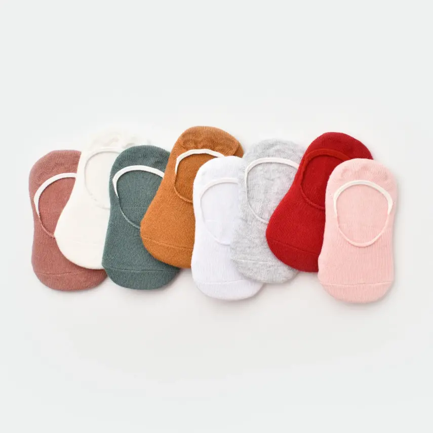 Bibaby Kız Organik Babet Çorap 2li Basic Pembe - Ekru - 2