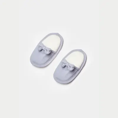 Bibaby Kız Organik Bornoz Love Floral Ekru - Lila - 8