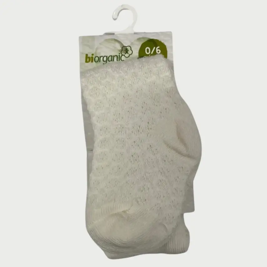 Bibaby Kız Organik Çorap Külotlu New Summer Beyaz - 1