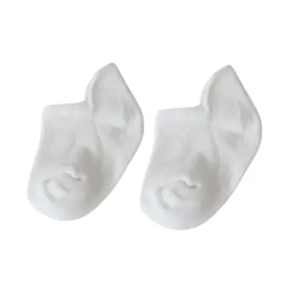 Bibaby Kız Organik Çorap Sneakers 2li Beyaz (1)