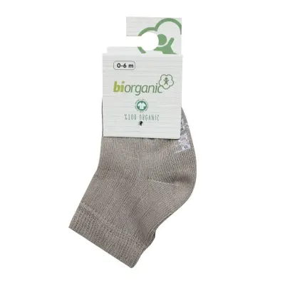 Bibaby Kız Organik Çorap Soket Simple Bej - 3