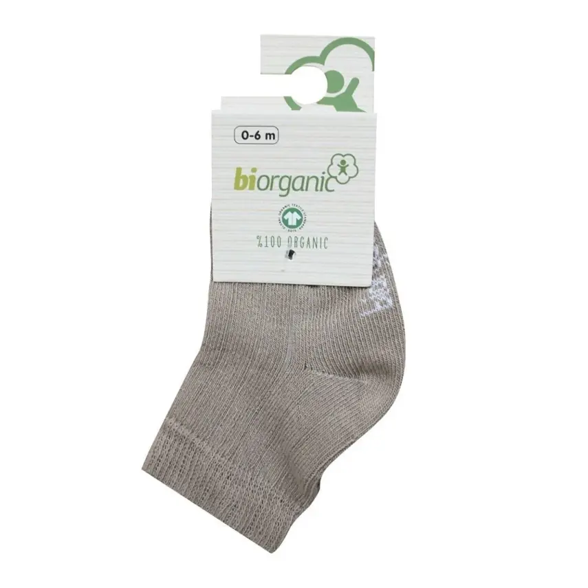 Bibaby Kız Organik Çorap Soket Simple Bej - 3