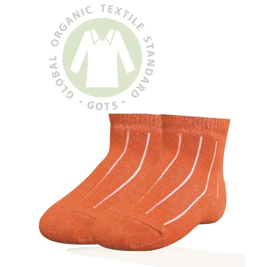 Bibaby Kız Organik Çorap Soket Simple Kiremit - 16