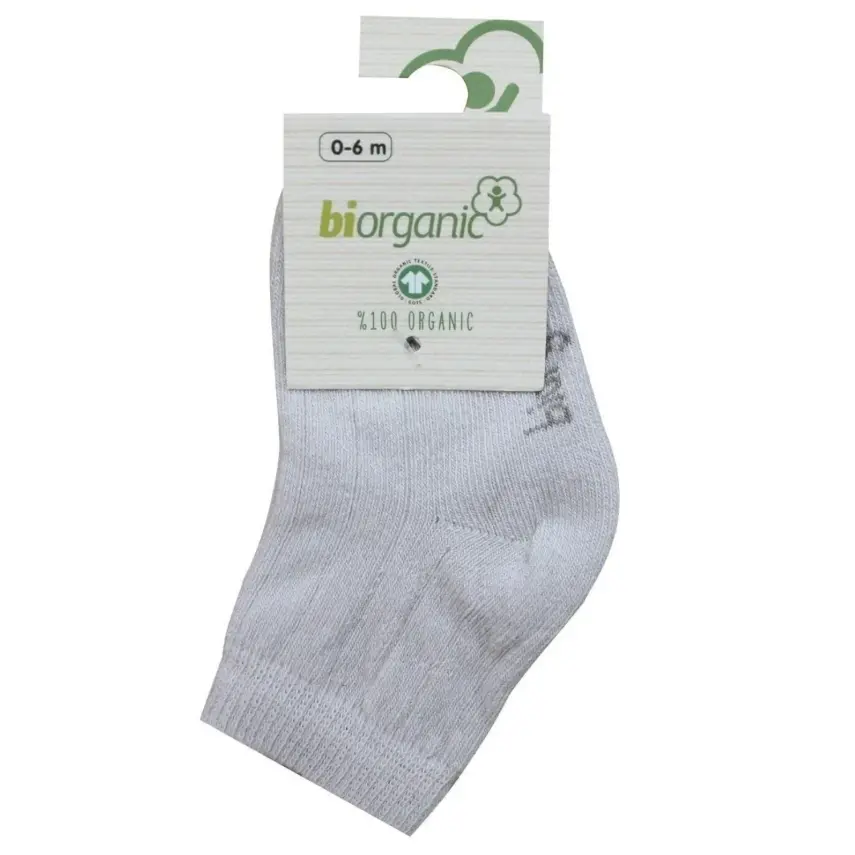 Bibaby Kız Organik Çorap Soket Simple Taş - 2