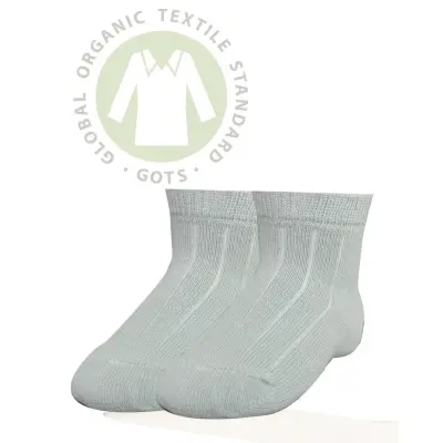 Bibaby Kız Organik Çorap Soket Simple Yeşil (1)