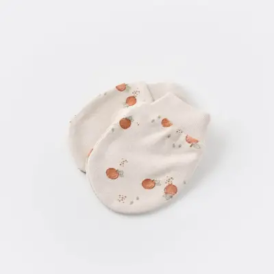 Bibaby Kız Organik Eldiven 2li Summer Fruit Light Cream Caramel - 4