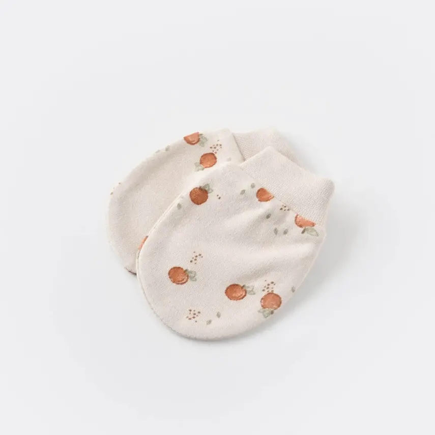 Bibaby Kız Organik Eldiven 2li Summer Fruit Light Cream Caramel - 4