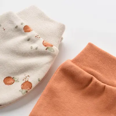 Bibaby Kız Organik Eldiven 2li Summer Fruit Light Cream Caramel - 3