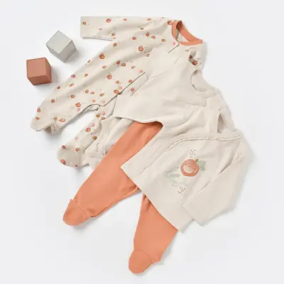 Bibaby Kız Organik Hastane Çıkışı 10lu Summer Fruit Light Cream Cramel - 5