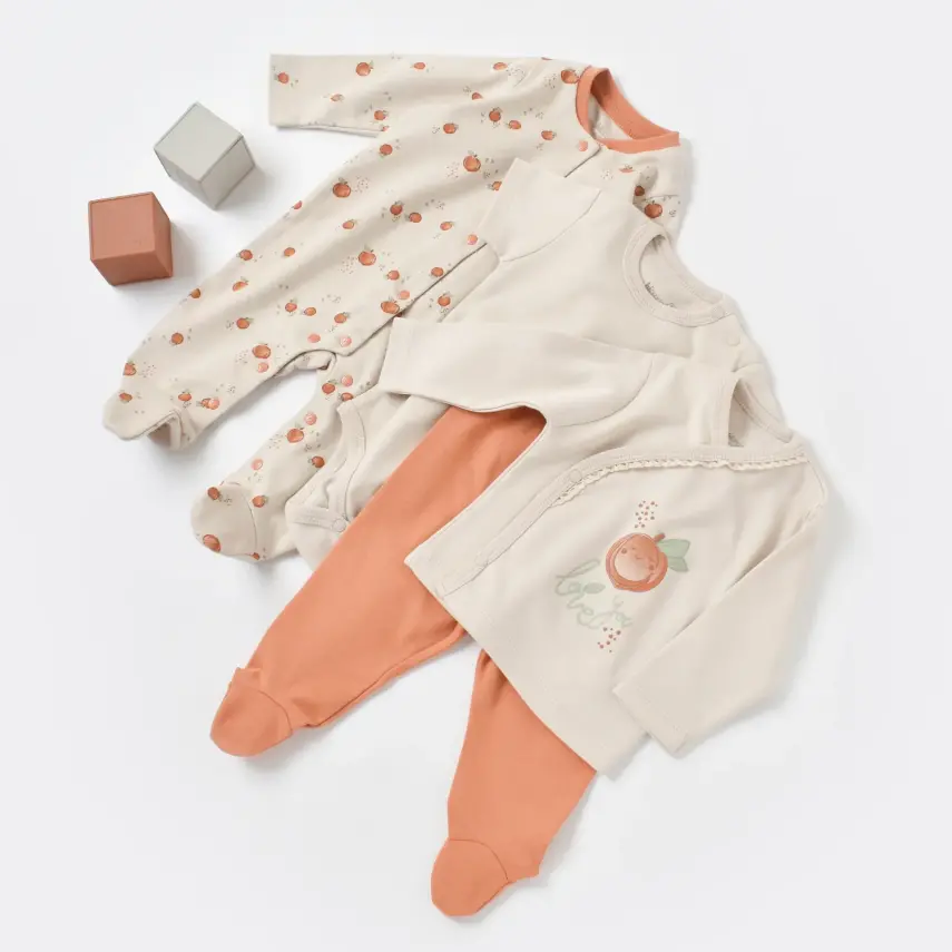 Bibaby Kız Organik Hastane Çıkışı 10lu Summer Fruit Light Cream Cramel - 5