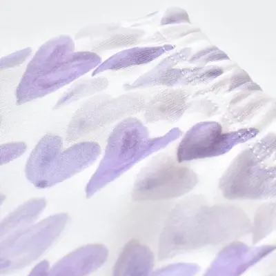 Bibaby Kız Organik Pantolon Patikli Love You Baby Yellow Lavander - 3