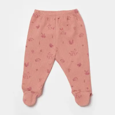 Bibaby Kız Organik Zıbın Takımı 3lü Waffle Deer And Bird Ekru - Rose - 6