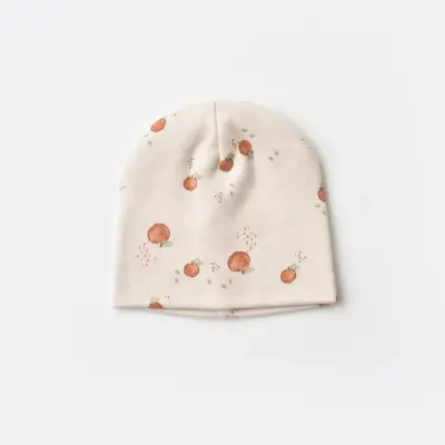 Bibaby Kız Organik Zıbın Takımı Summer Fruit Prematüre Light Cream Caramel - 3