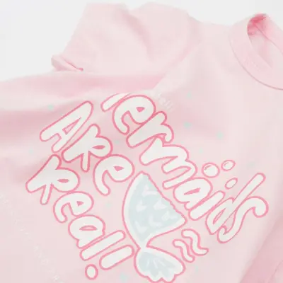 Bibaby Kız T-Shirt Bimini The Mermaid Pembe (1)