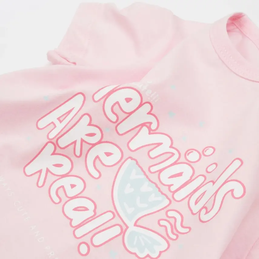 Bibaby Kız T-Shirt Bimini The Mermaid Pembe - 2